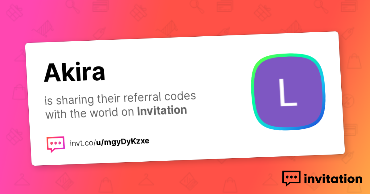 Akira's Promo Codes — Akira invitation.codes
