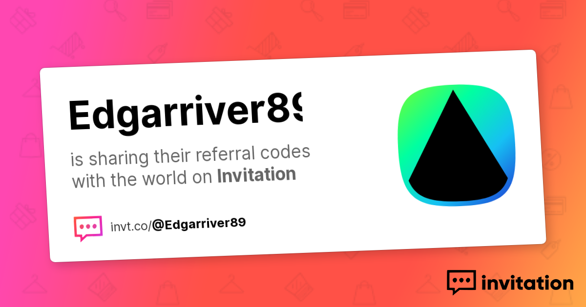 Edgar's Promo Codes — Edgar Rivera invitation.codes