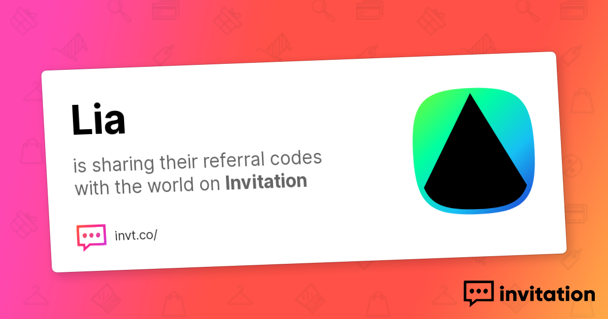 Liadel's Promo Codes — Liadel Nayon invitation.codes