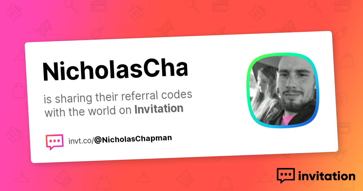 Nicholas's Promo Codes — Nicholas Chapman invitation.codes