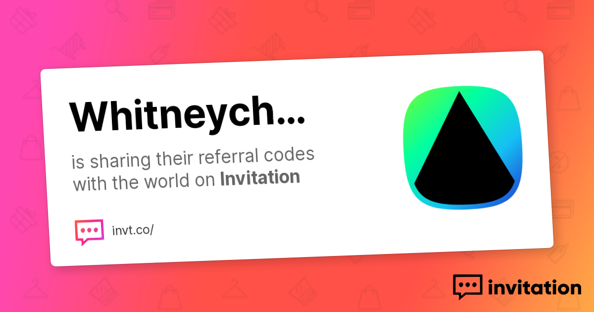 Whitney's Promo Codes — Whitney Cheyenne invitation.codes