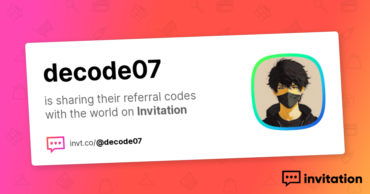 Decoder Invite Custom 💎Hello. welcome if you need anything Feel Free to contact me !!😄 ...
