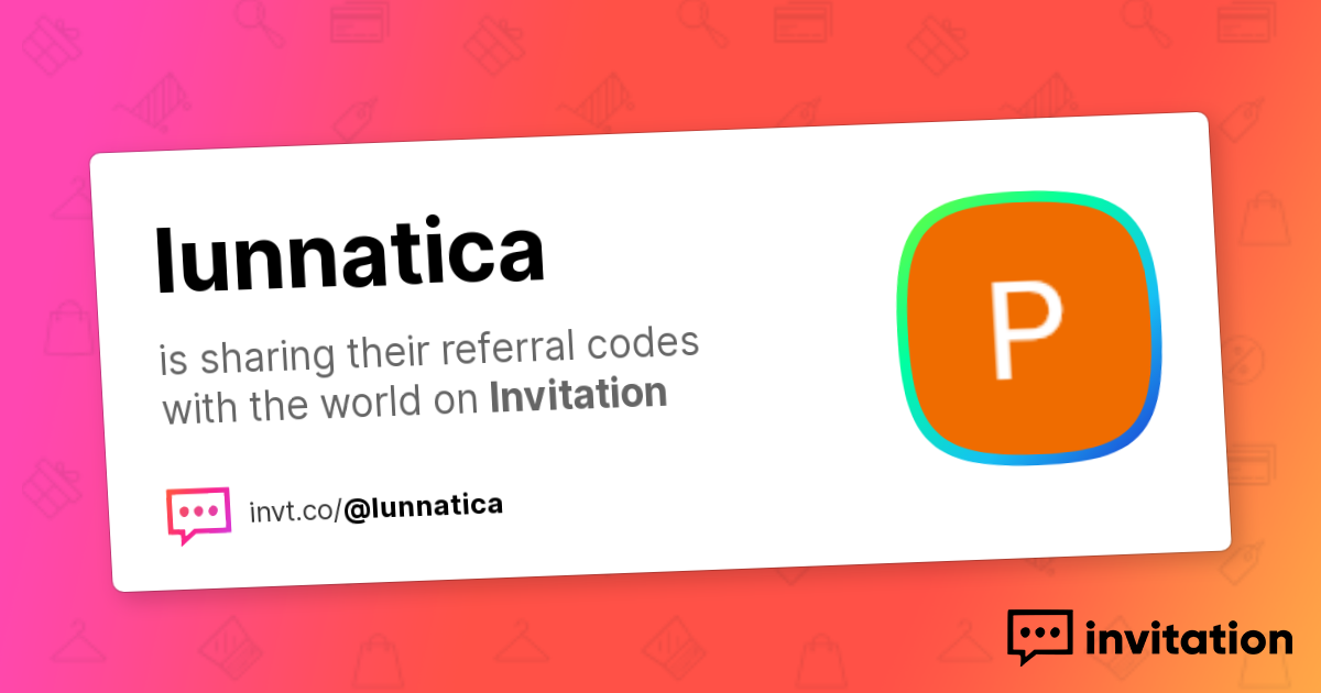 Luna Code Examples Hi! Hope you find my referrals useful :) — LuNa invitation.codes