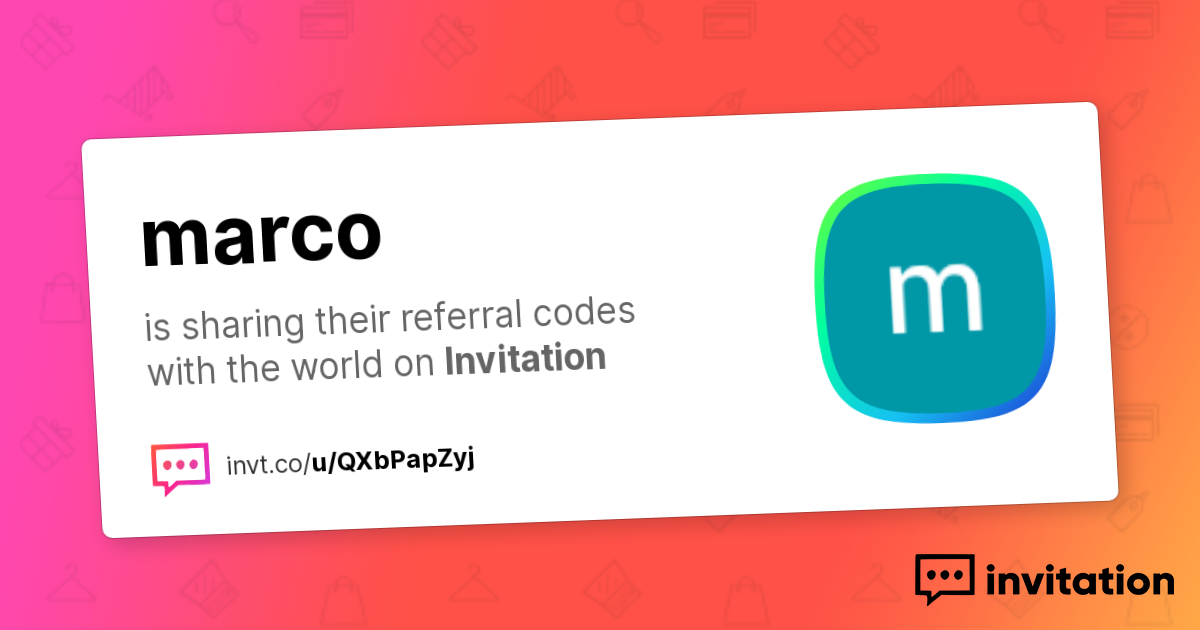 Marco Code Marco's Promo Codes — marco invitation.codes