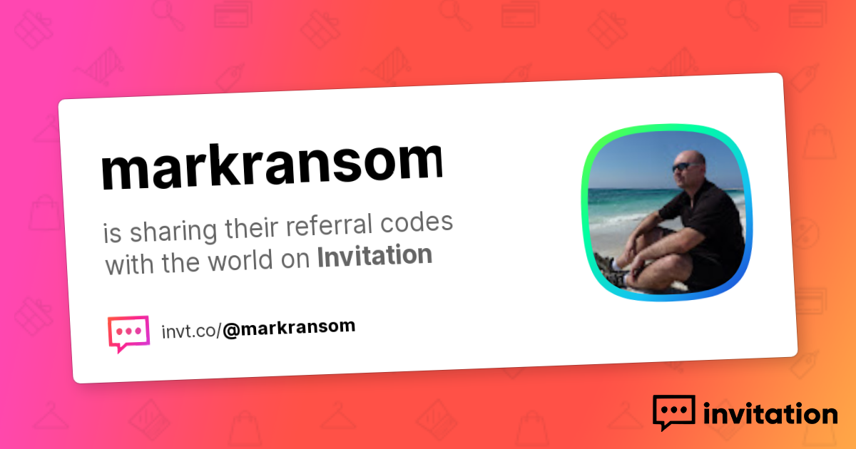 Mark recommends... — Mark Ransom invitation.codes