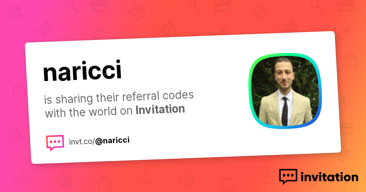 Nicholas's Promo Codes — Nicholas Ricci invitation.codes