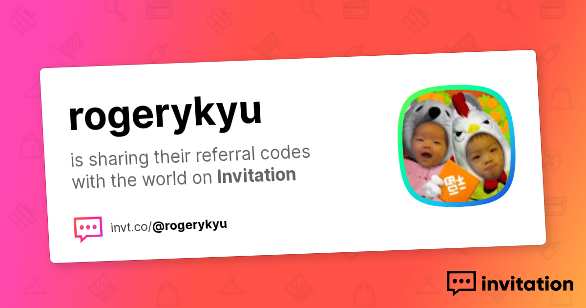Roger's Promo Codes — Roger Yu invitation.codes