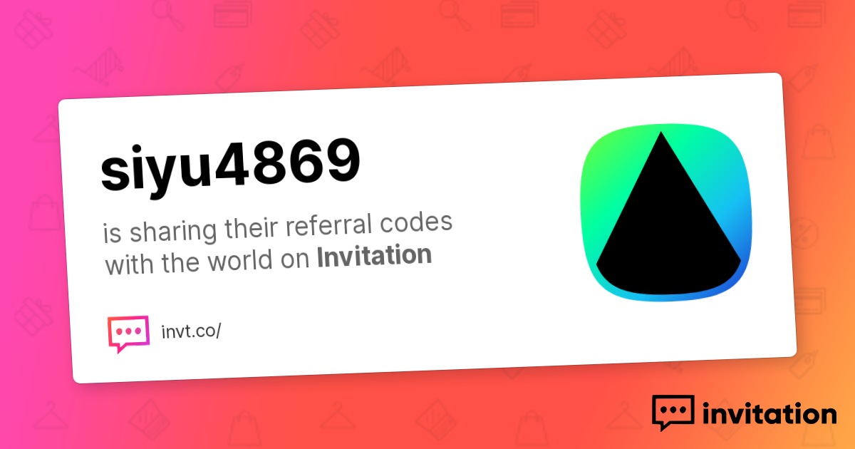 Siyu's Promo Codes — Siyu invitation.codes